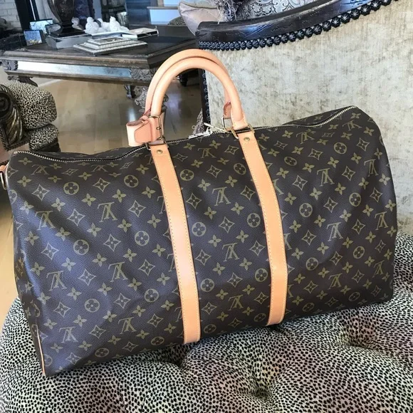 Exquisite Louis Vuitton Keepall Bandoliere 55 Travel Bag Suitcase Carry On - Picture 4 of 17